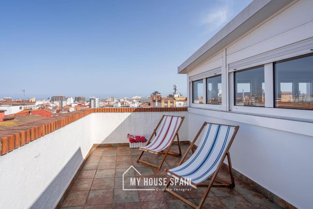 Myhousespain - Atico Con Gran Terraza En Gijón Esterno foto